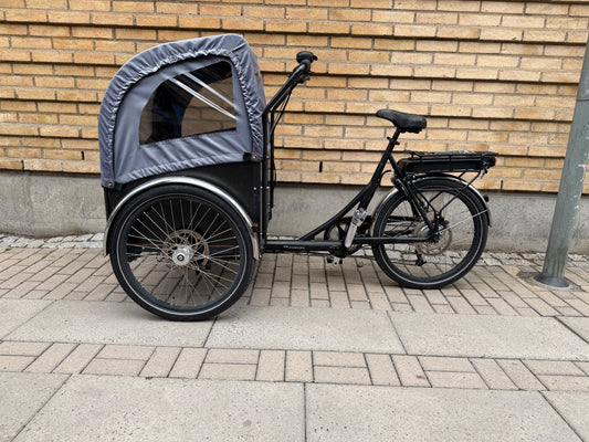 Christiania Bikes Shortbox el – perfekt för hund – frontlucka &amp; kapell